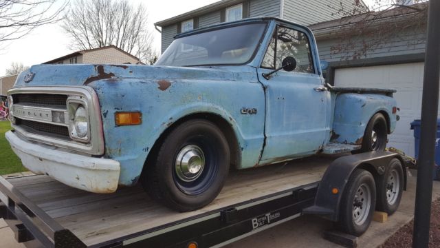 1969 Blue Chevrolet C-10 Standard Cab Pickup
