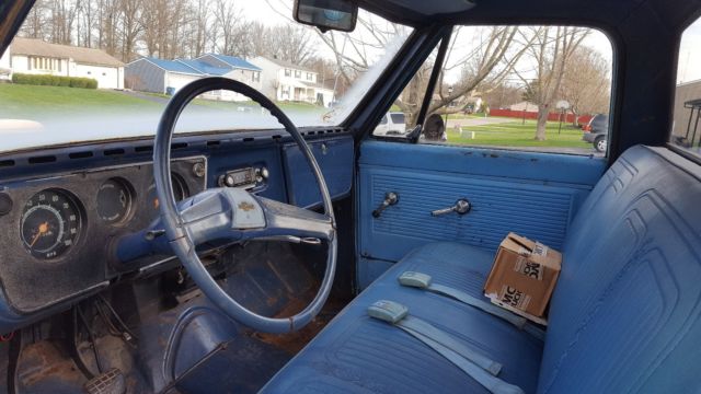 1969 Blue Chevrolet C-10 Standard Cab Pickup