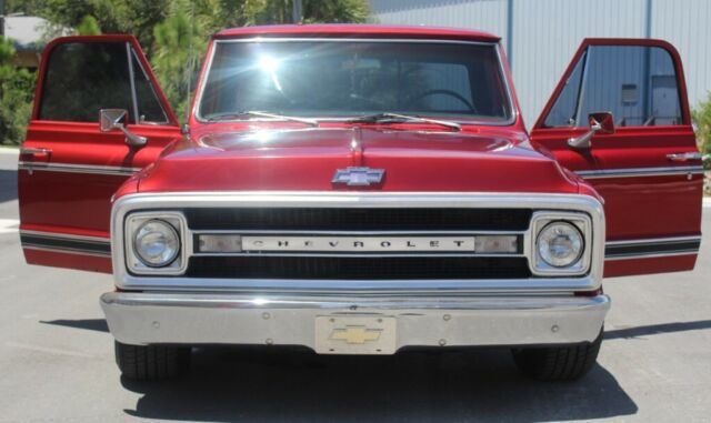 1969 Red Chevrolet C-10 Standard Cab Pickup