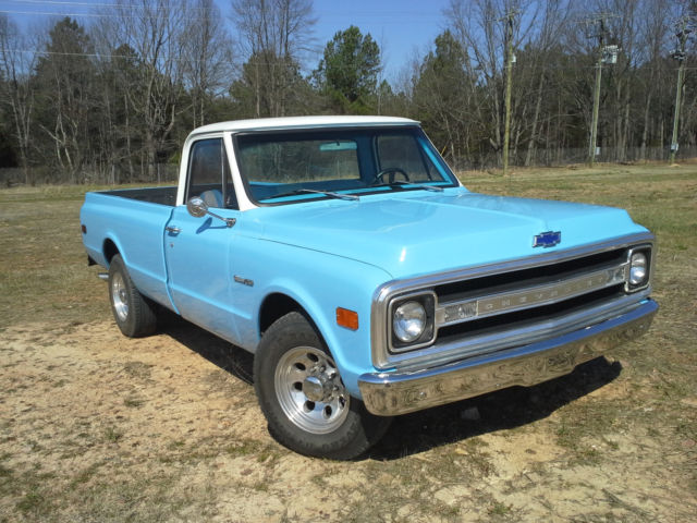 1969 Blue Chevrolet C-10 Standard Cab Pickup