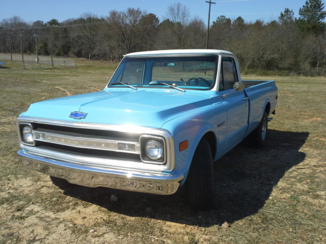 1969 Blue Chevrolet C-10 Standard Cab Pickup