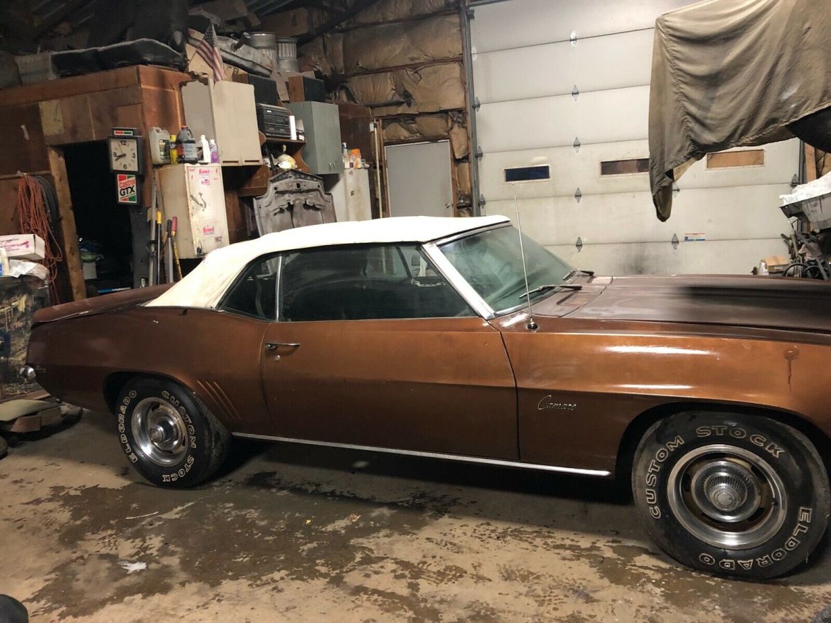 1969 brown Chevrolet Camaro Convertible