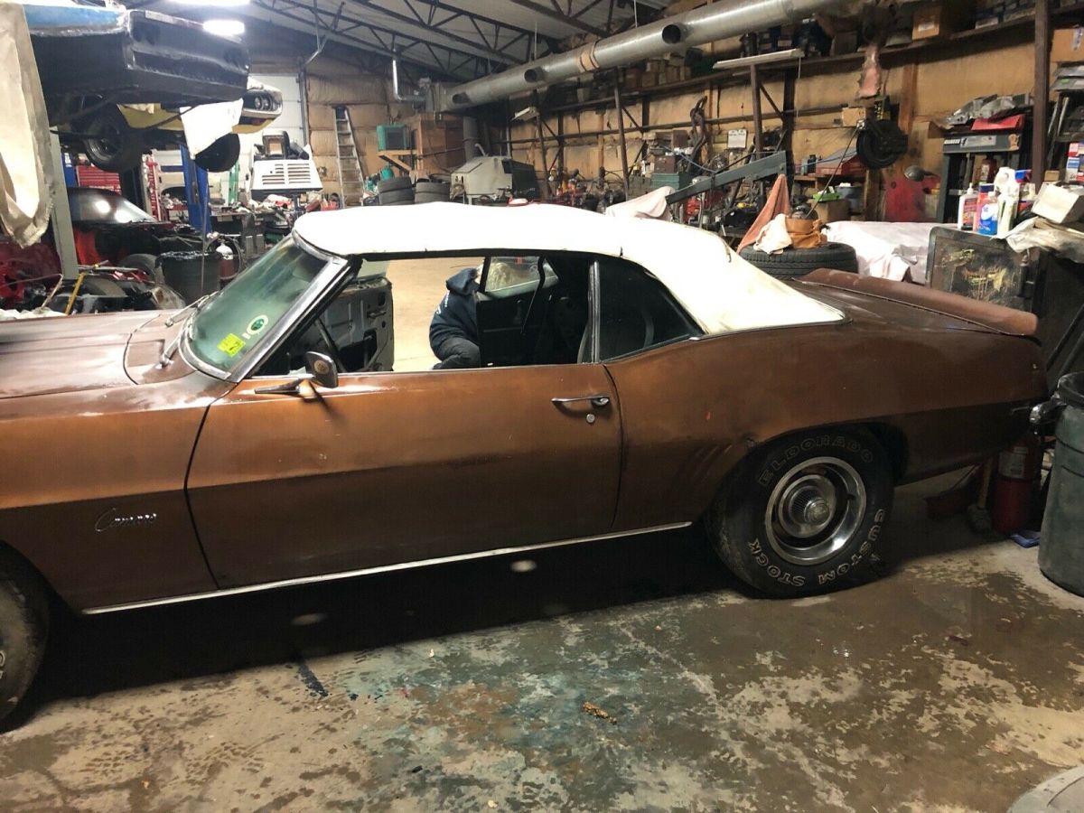 1969 brown Chevrolet Camaro Convertible
