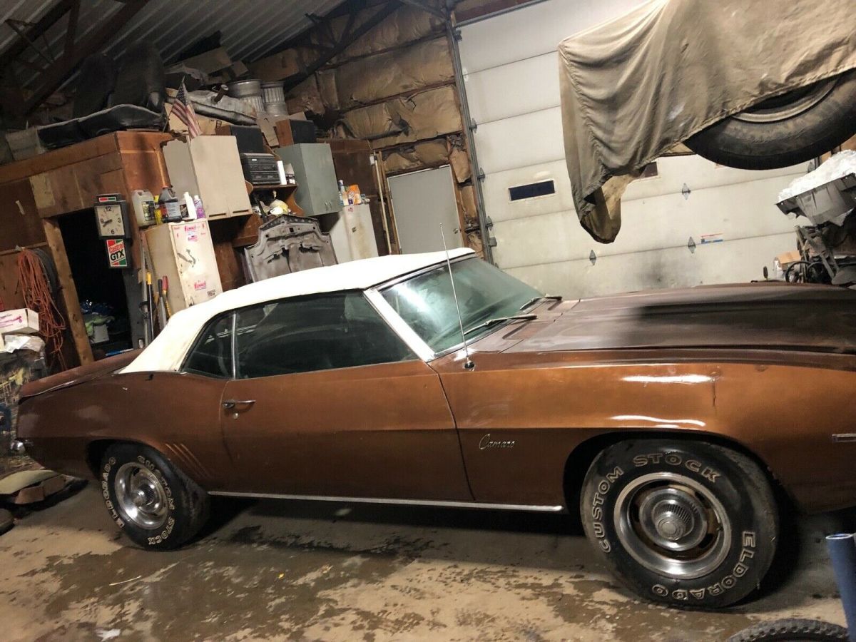 1969 brown Chevrolet Camaro Convertible