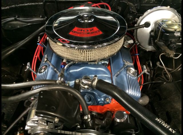 1969 Glacier Blue w/White Stripes & Vinyl Roof Chevrolet Camaro Coupe