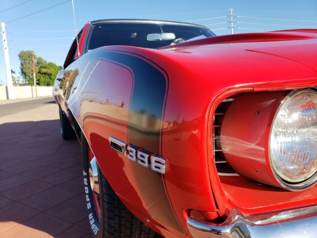 1969 Red Chevrolet Camaro Coupe