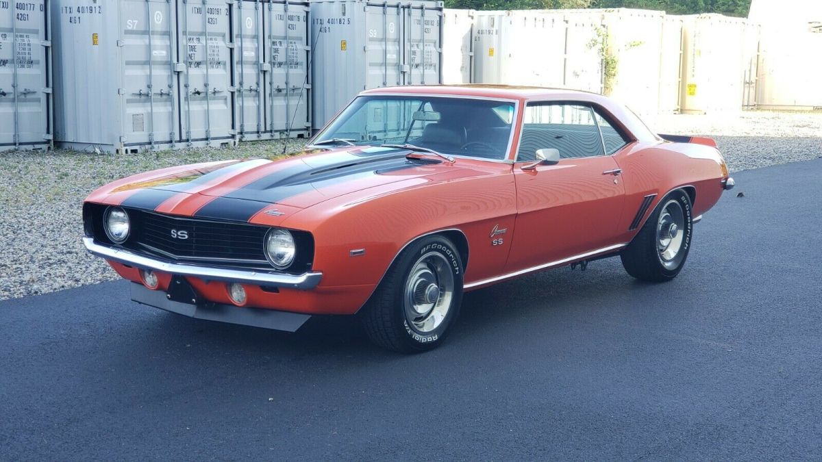 1969 Orange Chevrolet Camaro Coupe