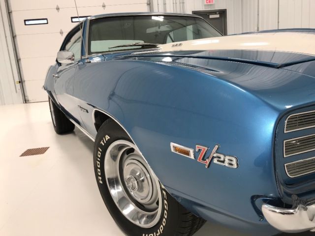 1969 Blue Chevrolet Camaro Coupe