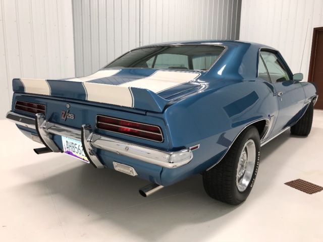 1969 Blue Chevrolet Camaro Coupe