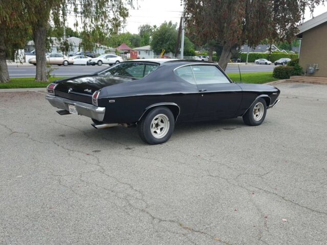1969 black Chevrolet Chevelle Coupe