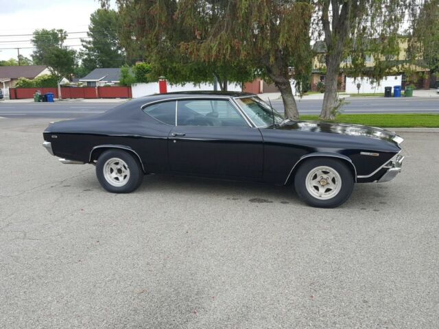 1969 black Chevrolet Chevelle Coupe