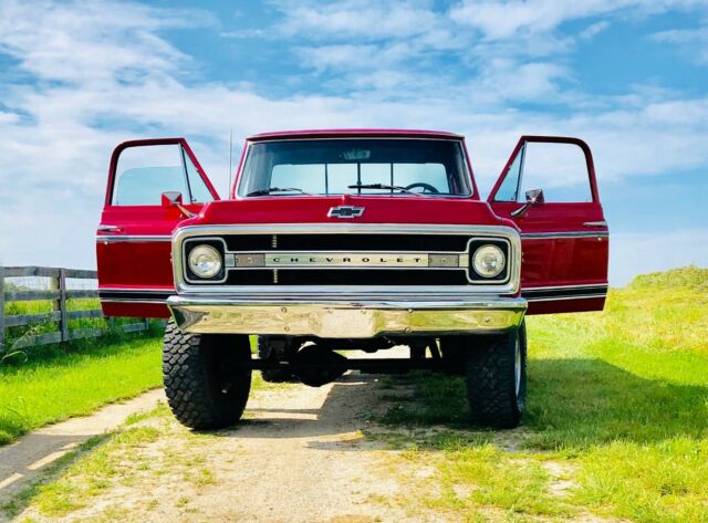 1969 Red Chevrolet C/K Pickup 1500 Crew Cab Pickup