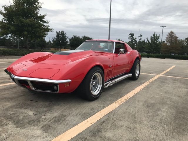 1969 Red Chevrolet Corvette Coupe