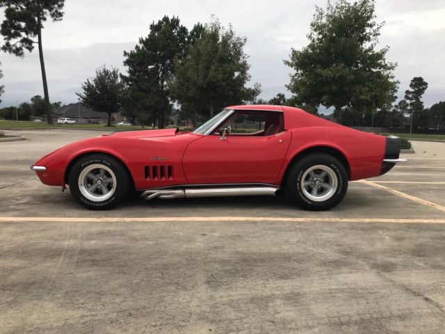 1969 Red Chevrolet Corvette Coupe