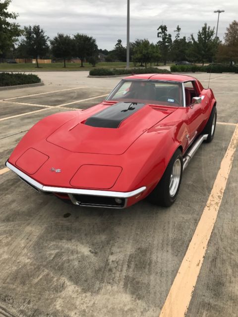 1969 Red Chevrolet Corvette Coupe