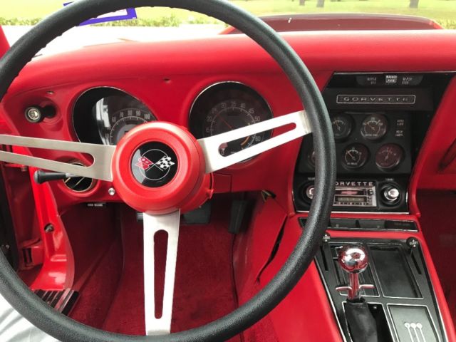 1969 Red Chevrolet Corvette Coupe
