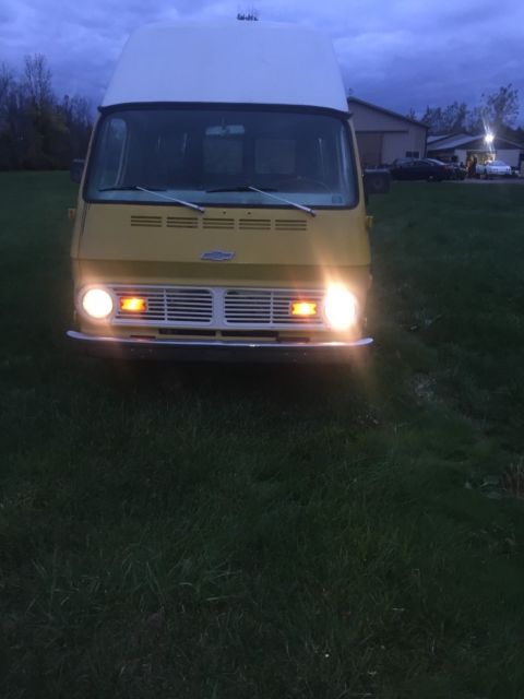 1969 yellow Chevrolet C-10 Van Camper