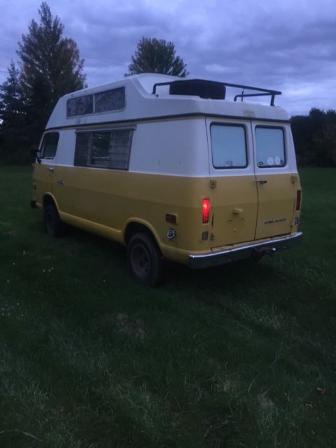 1969 yellow Chevrolet C-10 Van Camper