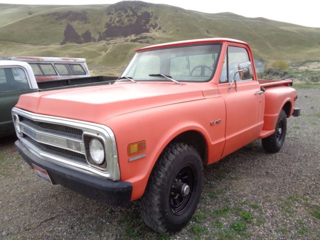 1969 Orange Chevrolet C/K Pickup 1500 Standard Cab Pickup