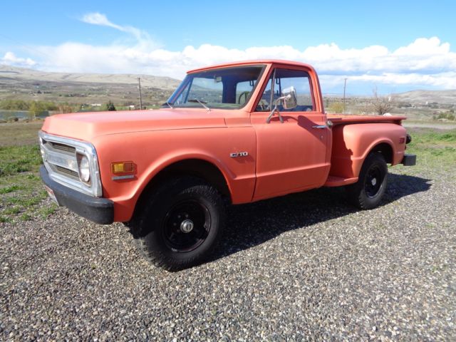 1969 Orange Chevrolet C/K Pickup 1500 Standard Cab Pickup