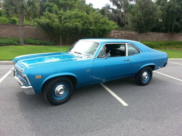 1969 Blue Chevrolet Nova Coupe