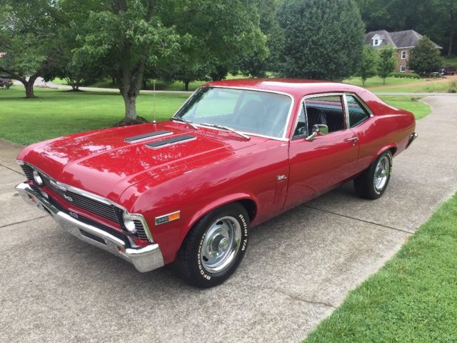1969 Red Chevrolet Nova Coupe