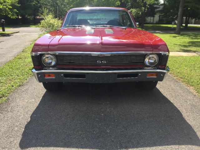1969 Red Chevrolet Nova Coupe
