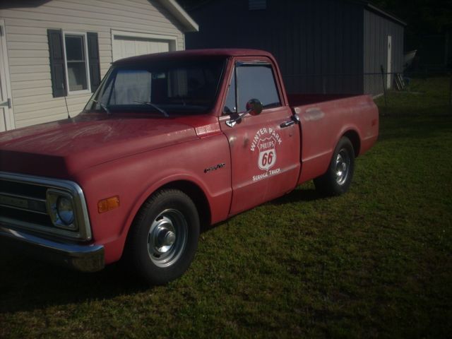 1969 RED Chevrolet C-10 Standard Cab Pickup