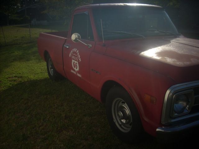 1969 RED Chevrolet C-10 Standard Cab Pickup