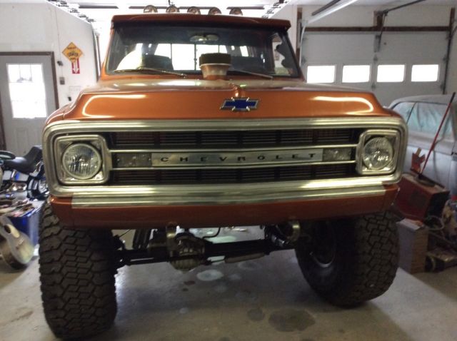 1968 Sunburst orange Chevrolet C/K Pickup 1500 Straight cab