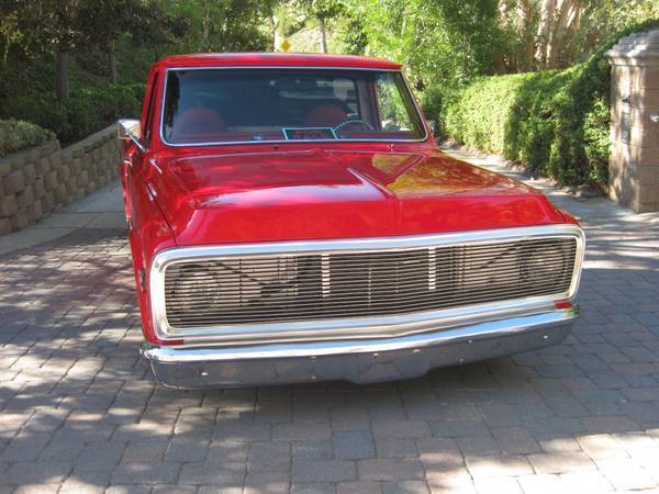 1969 Red Chevrolet C-10 Standard Cab Pickup