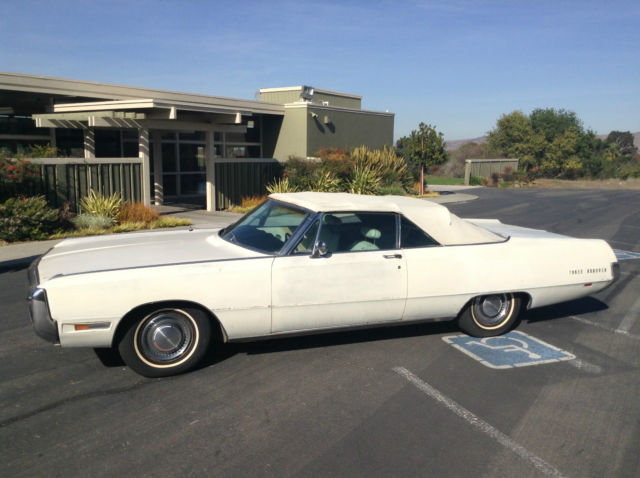 1969 White Chrysler 300 Series Convertible