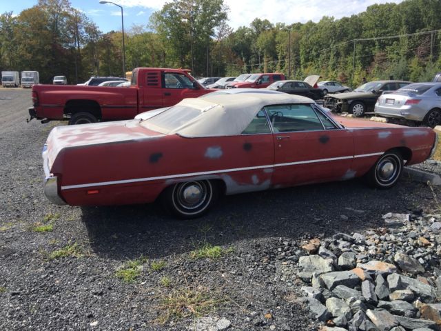 1969 Red Chrysler 300 Series Convertible