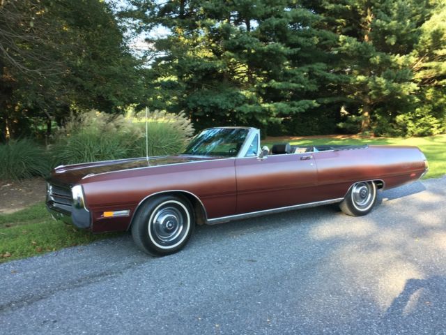 1969 Burgundy Chrysler 300 Series Convertible