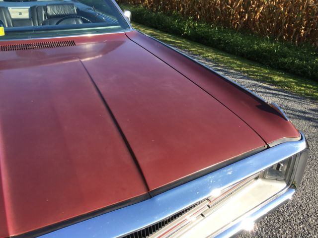 1969 Burgundy Chrysler 300 Series Convertible