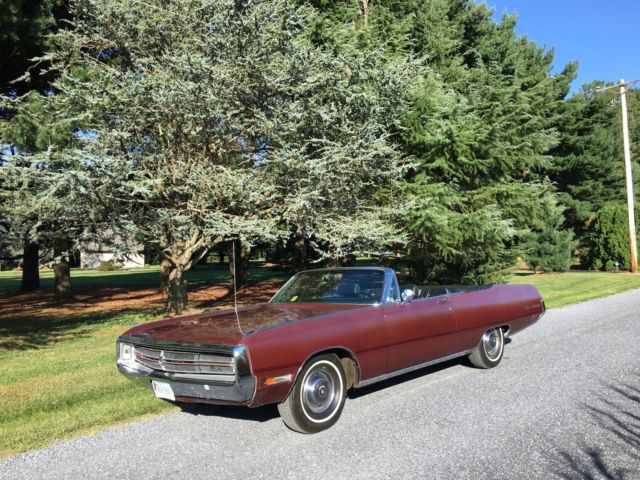 1969 Burgundy Chrysler 300 Series Convertible