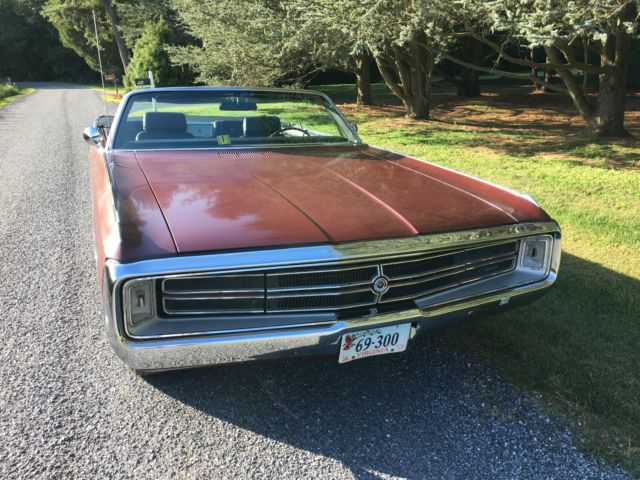 1969 Burgundy Chrysler 300 Series Convertible