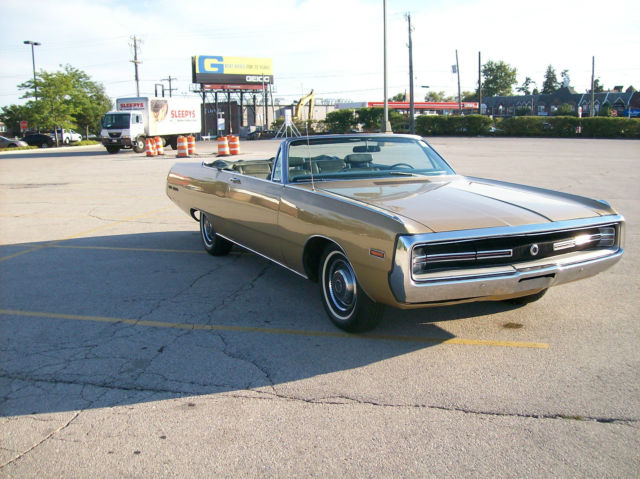 1969 Gold Chrysler 300 Series Convertible