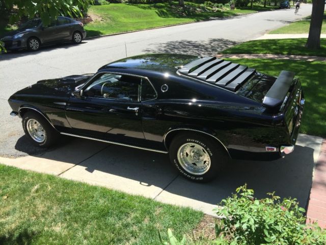 1969 Black Ford Mustang Fastback