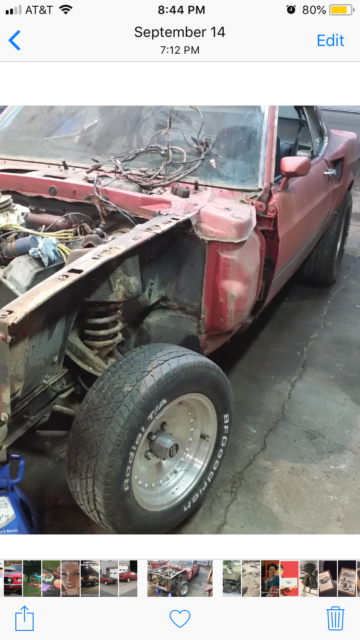 1969 T5 Candyapple Red with Low Gloss Black Ford Mustang Sportsroof
