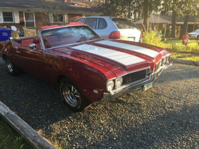1969 Red Oldsmobile 442 Convertible