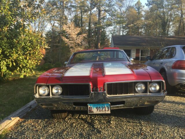 1969 Red Oldsmobile 442 Convertible