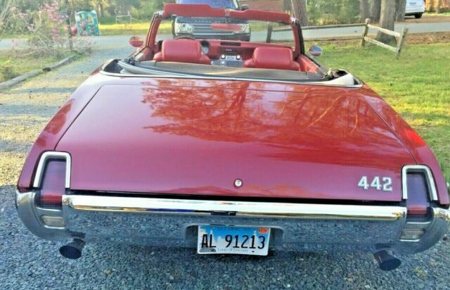 1969 Red Oldsmobile 442 Convertible