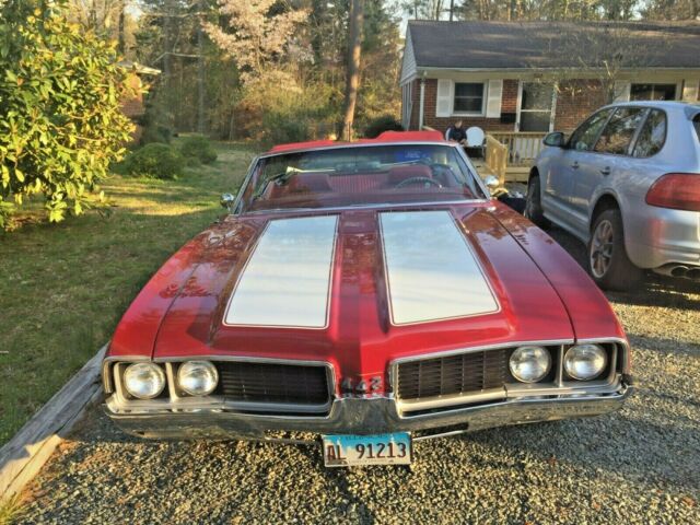 1969 Red Oldsmobile 442 Convertible