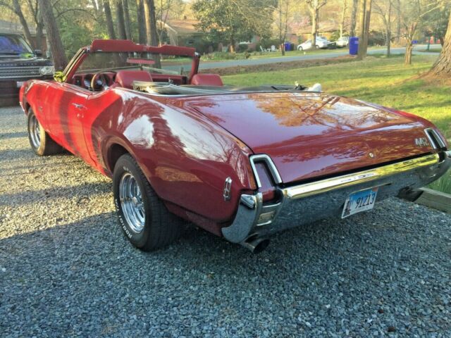 1969 Red Oldsmobile 442 Convertible