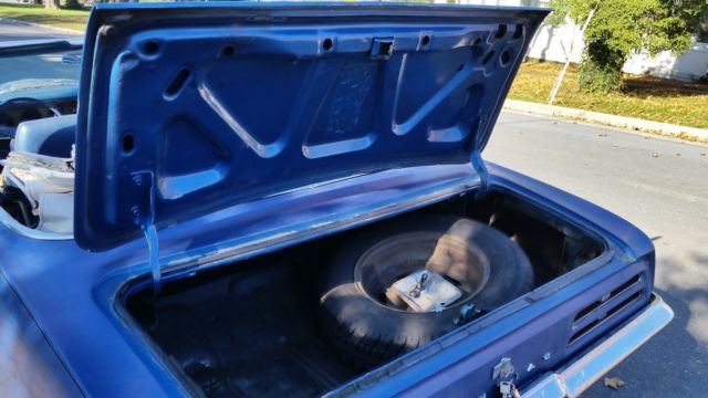 1969 Blue Pontiac Firebird Convertible