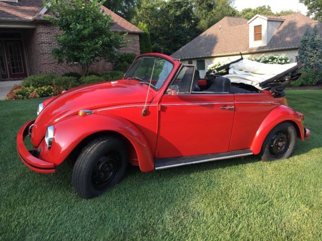 1969 Red Volkswagen Beetle - Classic Convertible