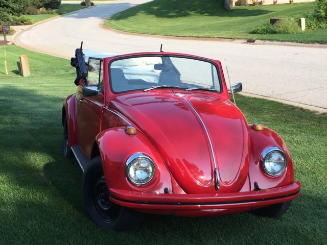 1969 Red Volkswagen Beetle - Classic Convertible