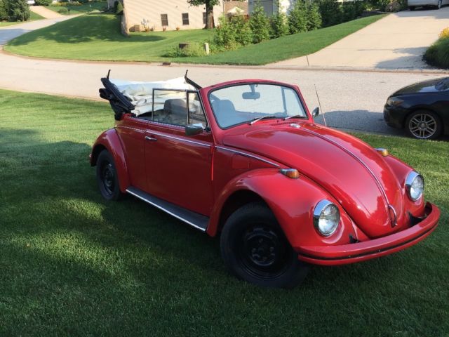 1969 Red Volkswagen Beetle - Classic Convertible