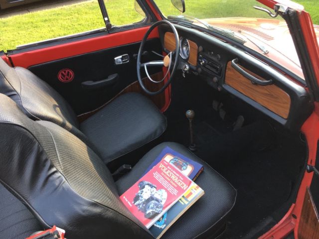 1969 Red Volkswagen Beetle - Classic Convertible